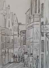 Hannover Altstadt Zeichnung